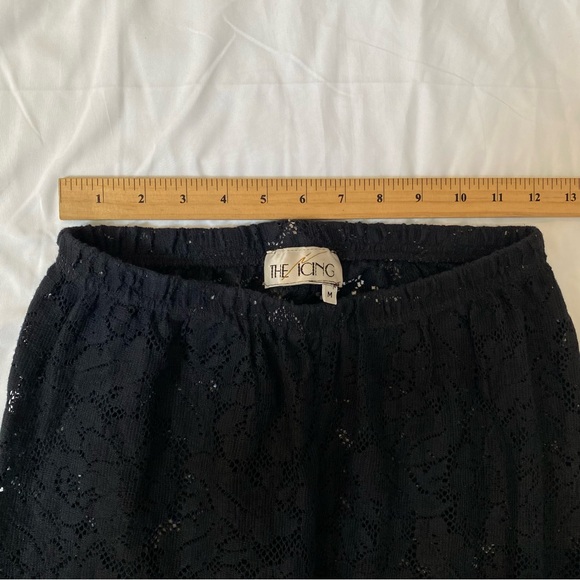 Vintage 80s-90s Black Lace Pants - Picture 7 of 9